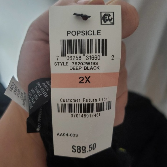 Plus Size I.N.C. Popsicle Off Shoulder Top - Picture 5 of 6